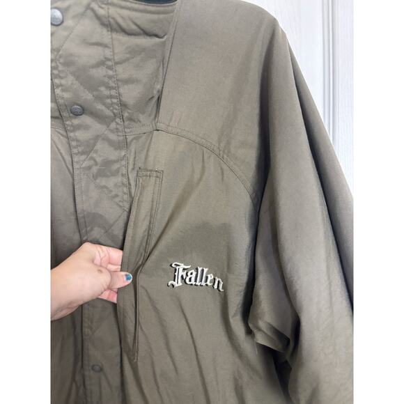 Vtg 90s Nike ACG Fleece Lined Heavy Winter Jacket Size Medium Gorpcore Utility - Picture 4 of 12